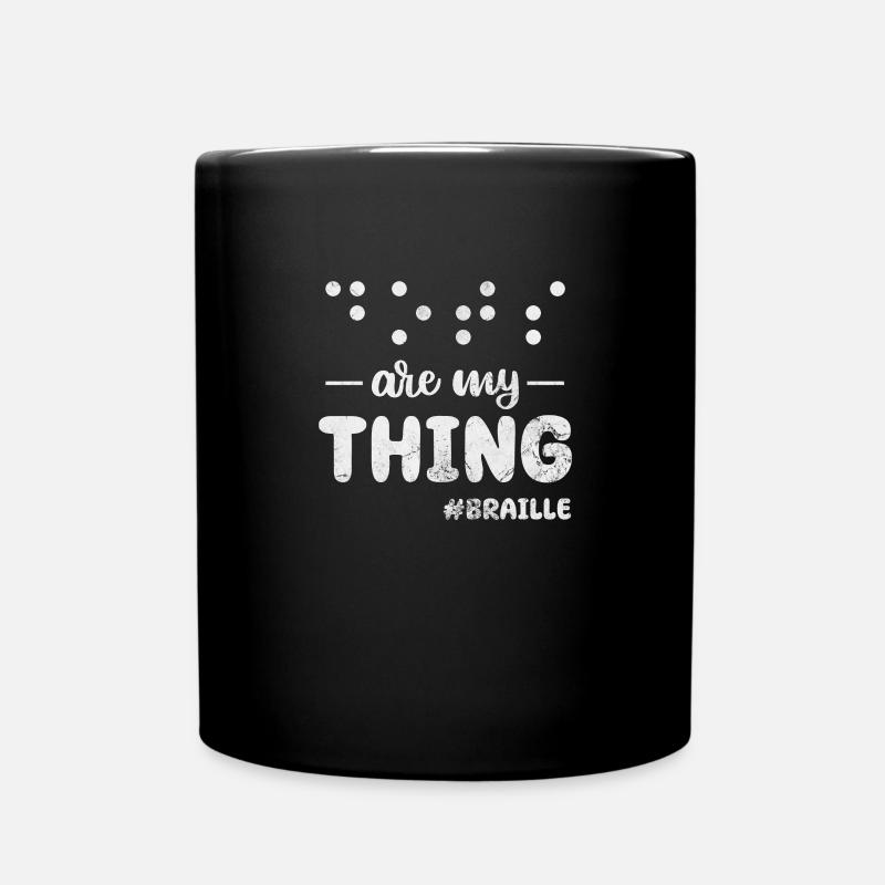 Braille - Mug uni - noir