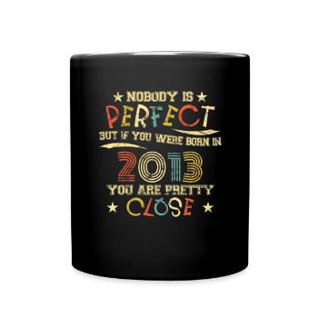 2013 Anniversaire Vintage Personne n’est parfait - Mug uni - noir - Devant