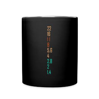 Photographer Gift for Photography Lover Aperture C - Full Colour Mug - black - Front