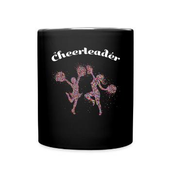 Cheerleader Cheerleaderin Cheerleading Sport - Full Colour Mug - black - Front