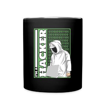 Je suis un hacker Ingénierie sociale Phishing Sniffer - Mug uni - noir - Devant