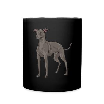 Lévrier italien Greyhound Chiens - Mug uni - noir - Devant