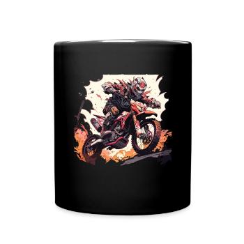 Skull Motocross - Mug uni - noir - Devant
