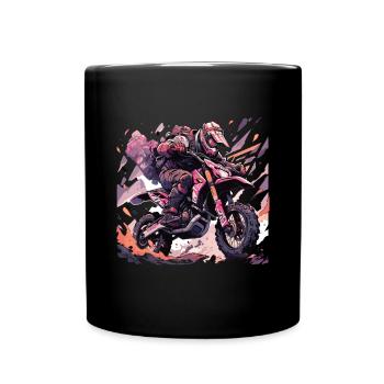 Motocross Dirt Bike Motocross Rider Biker - Full Colour Mug - black - Front