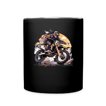 Motocross Sunset Vintage Enduros Enduro - Mug uni - noir - Devant