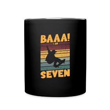 Baaa! J’ai sept ans - Mug uni - noir - Devant