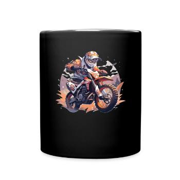 Motocross Sunset Vintage Enduros Enduro - Mug uni - noir - Devant