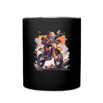 Motocross Kids - Full Colour Mug - black - Front