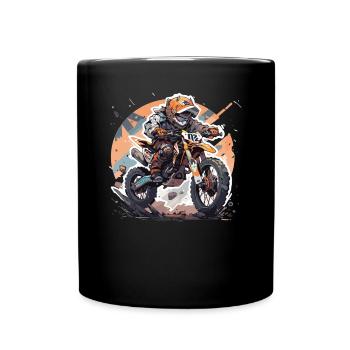 Motocross Kids - Full Colour Mug - black - Front