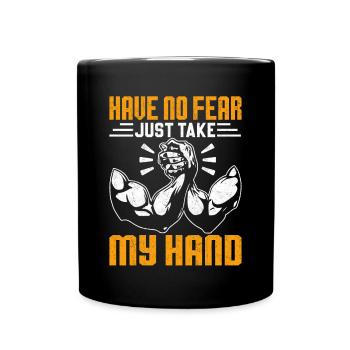Arm wrestling arm wrestler - Full Colour Mug - black - Front