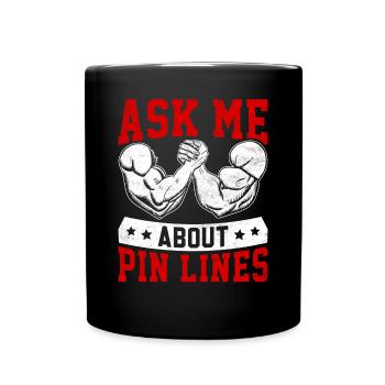 Arm wrestling arm wrestler - Full Colour Mug - black - Front
