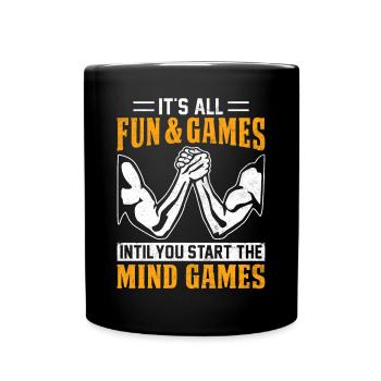 Armdrücken Armdrücker - Tasse einfarbig - Schwarz - Vorne