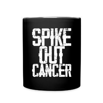 Spike Out Cancer 3 - Tasse einfarbig - Schwarz - Vorne