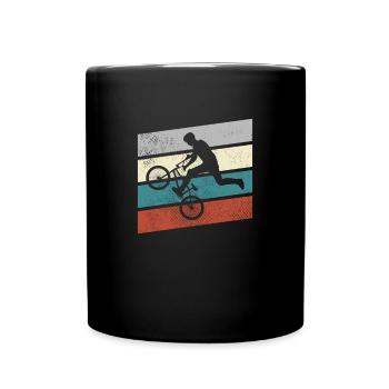 BMX Retro - Tasse einfarbig - Schwarz - Vorne