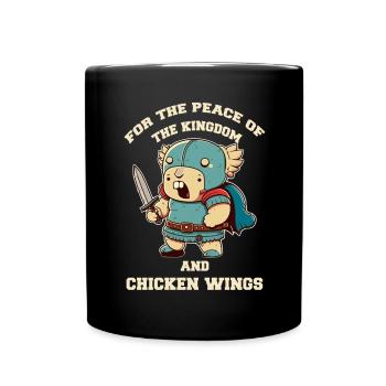 Crazy warrior with sword for peace of kingdo - Full Colour Mug - black - Front