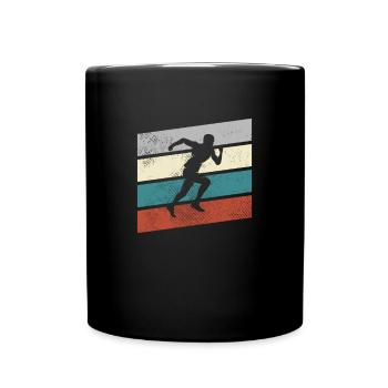 Jogging Rétro - Mug uni - noir - Devant