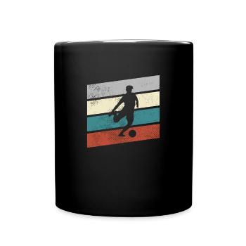 Football Rétro - Mug uni - noir - Devant
