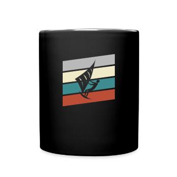 Cerf-volant rétro - Mug uni - noir - Devant