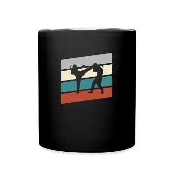 mma retro - Tasse einfarbig - Schwarz - Vorne