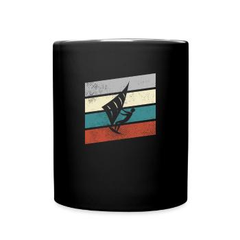 Cerf-volant rétro - Mug uni - noir - Devant