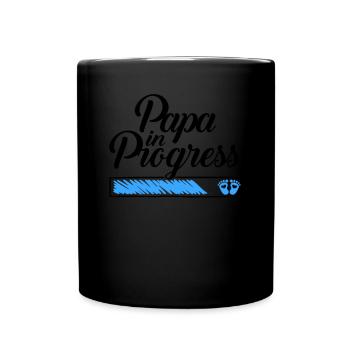 Grossesse 2023 - Papa Travail en cours - - Mug uni - noir - Devant