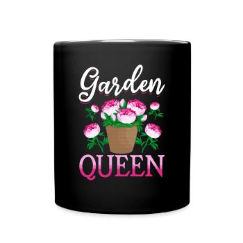 Garden Queen - Garden lovers - Full Colour Mug - black - Front