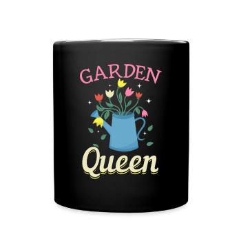 Garden Queen - Garden lovers - Full Colour Mug - black - Front