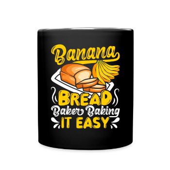 Drôle de vêtements de cuisson au pain aux bananes - Mug uni - noir - Devant
