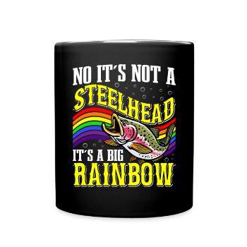 Funny Fishing Men Women - Tasse einfarbig - Schwarz - Vorne