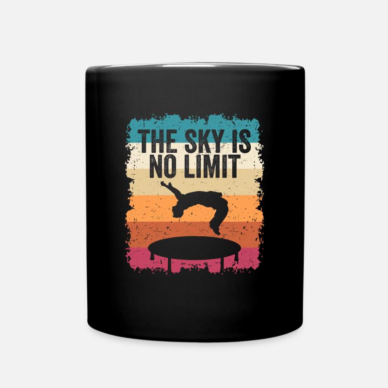 The Sky is No Limit Trampoline - Tasse einfarbig - Schwarz