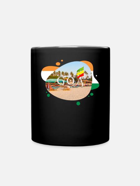 Goa Indien Souvenir - Tasse einfarbig - Schwarz