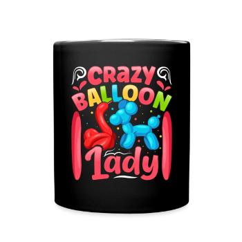 Conception de ballon de fête - Mug uni - noir - Devant
