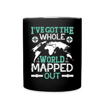 Cartographes - Mug uni - noir - Devant