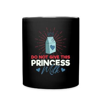 Lactose intolerance - intolerance milk cheese - Full Colour Mug - black - Front
