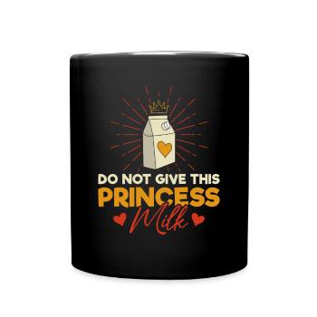 Lactose intolerance - intolerance milk cheese - Full Colour Mug - black - Front