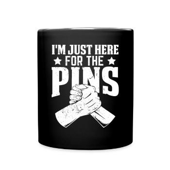 Arm wrestling arm wrestler - Full Colour Mug - black - Front