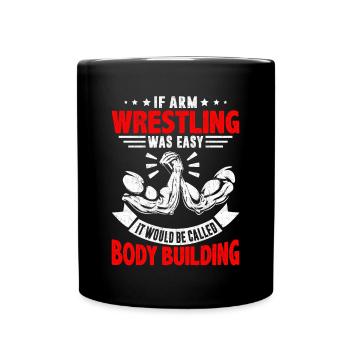 Arm wrestler - Full Colour Mug - black - Front