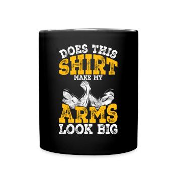 Arm wrestling arm wrestler - Full Colour Mug - black - Front