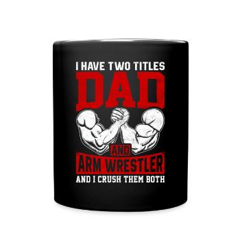 Arm wrestler - Full Colour Mug - black - Front