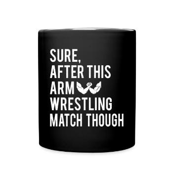 Arm wrestler - Full Colour Mug - black - Front