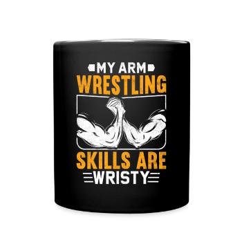 Arm wrestler - Full Colour Mug - black - Front