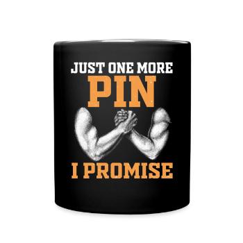 Arm wrestling arm wrestler - Full Colour Mug - black - Front