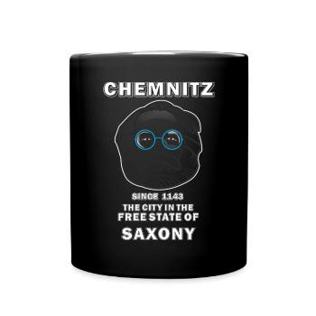 CHEMNITZ THE CITY IN THE FREE STATE OF SAXONY - Full Colour Mug - black - Front