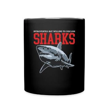 Sharks Shark Great White Shark Sharks Gift - Full Colour Mug - black - Front