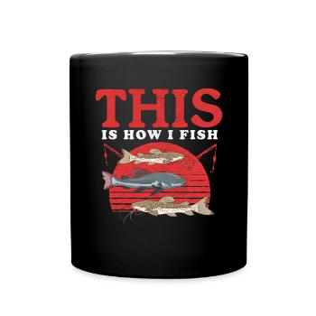 Angler Catfish Fishing Fishing Gift - Full Colour Mug - black - Front