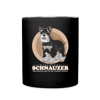 Schnauzer miniature propriétaire Schnauzer chien cadeau - Mug uni - noir - Devant