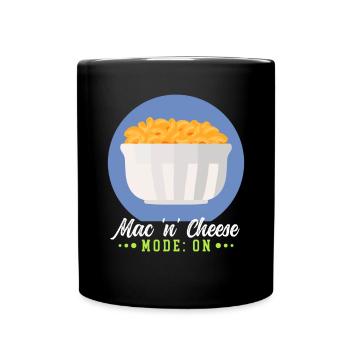 Macaroni and cheese | Mac and Cheese Gift - Full Colour Mug - black - Front
