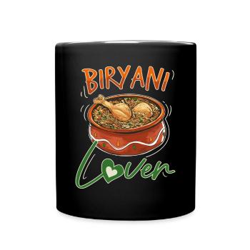 Indisches Essen Feinschmecker, Biryani, Liebhaber, - Tasse einfarbig - Schwarz - Vorne