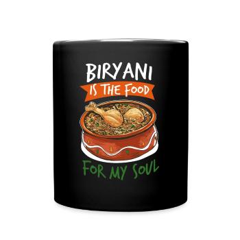 Foodies indiens, Biryani, Amoureux, - Mug uni - noir - Devant