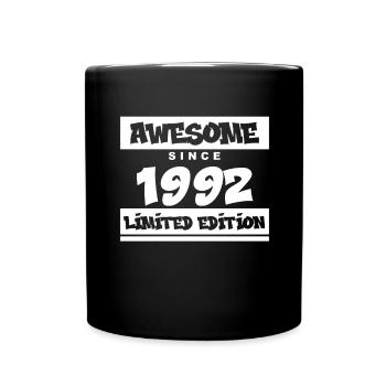 1992 - Jahrgang 1992 - Fantastisch seit 1992 - Tasse einfarbig - Schwarz - Vorne